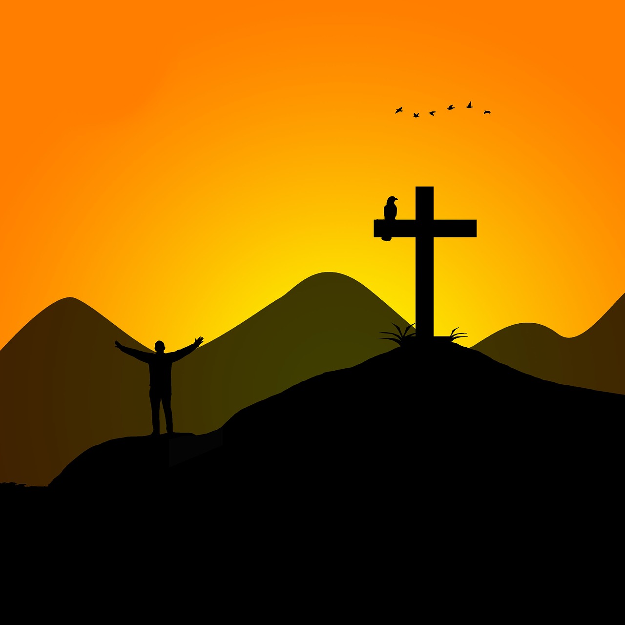 Hinter Gott lang fliegen