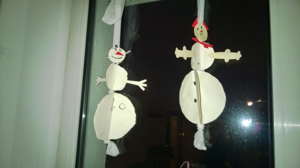 Schneemann-Basteln